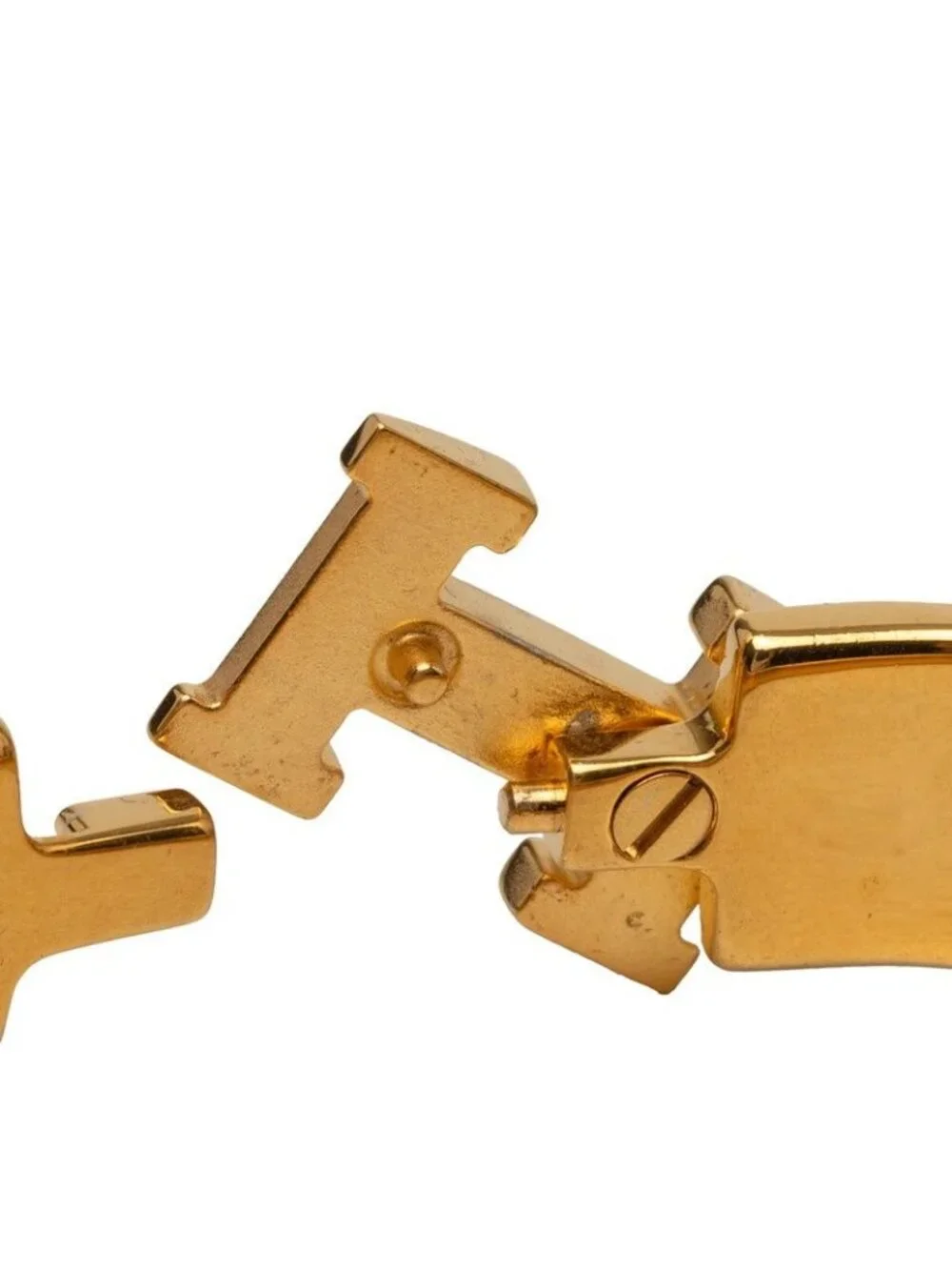 Hermes Click PM Enamel Bracelet Red Gold Plated